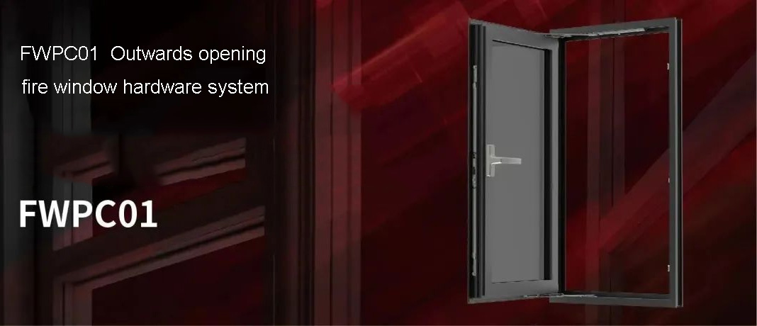 FWPC01 3H HARDWARE Outwards opening fire window hardware system FWPC01 3H HARDWARE Système de quincaillerie pour fenêtre coupe-feu à ouverture vers l'extérieur