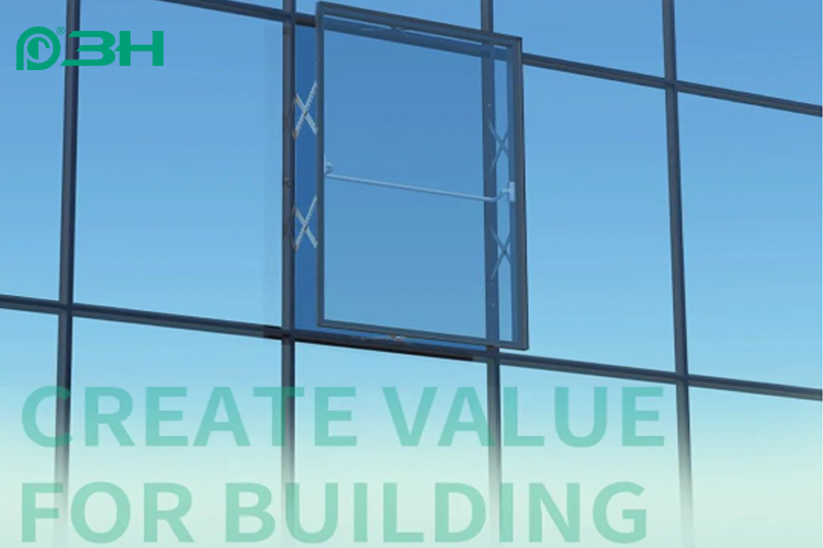 curtain wall handle 1 poignée de mur-rideau 1