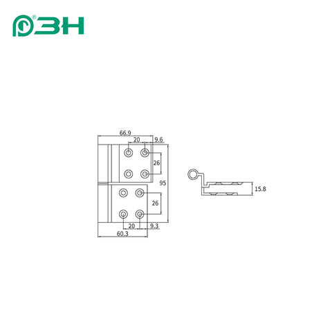Charnière de fenêtre JX05B