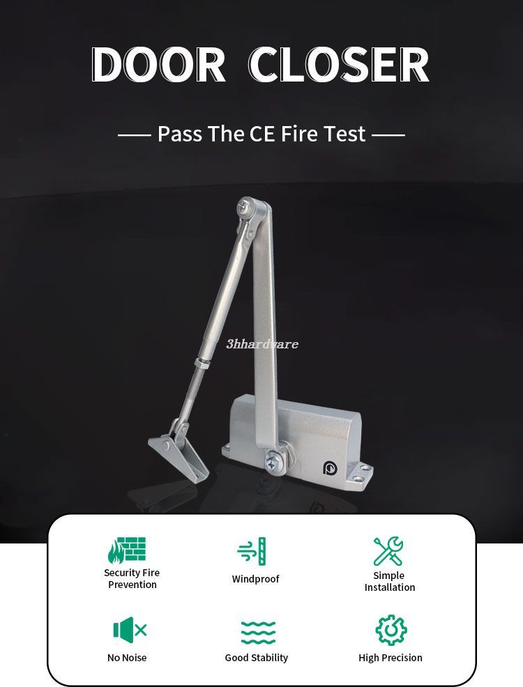 ferme-porte mont&eacute; en surface