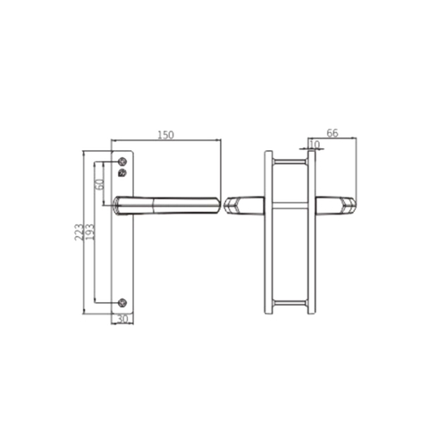 Poignée de porte CZM28