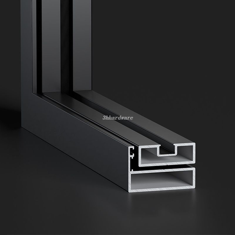 Système de quincaillerie de porte swing de ligne mince 