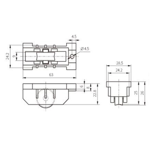 Rouleau coulissant sans cadre personnalisé en plastique LBD05