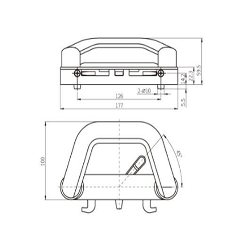 Accessoires de porte coulissante en aluminium, poignée de porte coulissante, quincaillerie de verrouillage STG31 