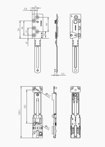 Verrou de sécurité anti-arrêt dissimulé AFS03L