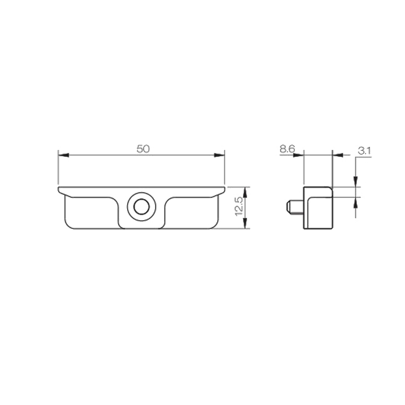 Autocollant de verrouillage de porte et fenêtre UPVC en alliage d'aluminium de haute qualité PCSK01A