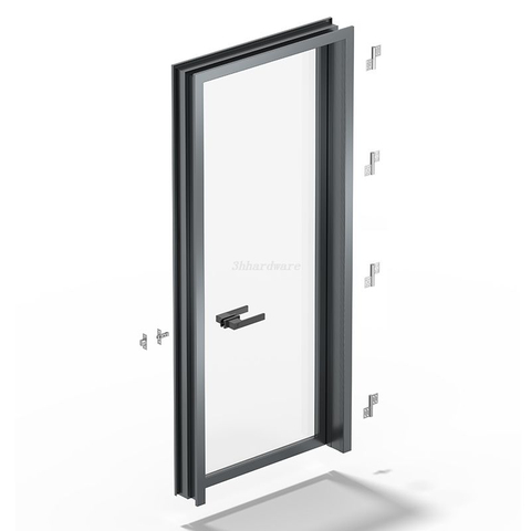 Système de quincaillerie de porte swing de ligne mince 