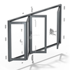 Hardwarewzdm03 de la porte à deux pliages (75 profil)