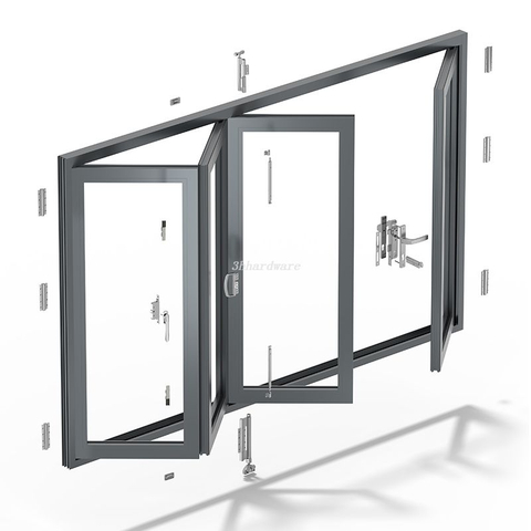 Hardwarewzdm03 de la porte à deux pliages (75 profil)