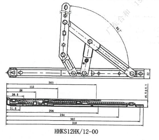 Fenêtre en aluminium Friction Reste HHKS12HK pour Hong Kong