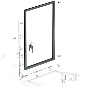 Système de portes levantes et coulissantes TSM04