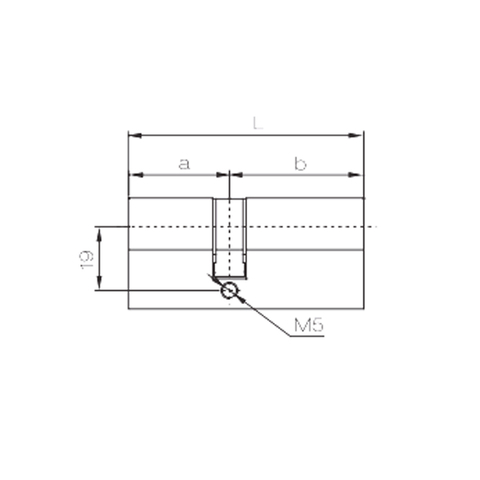 Accessoires de serrure de porte à battants, cylindre de serrure à Double ouverture 35/35A