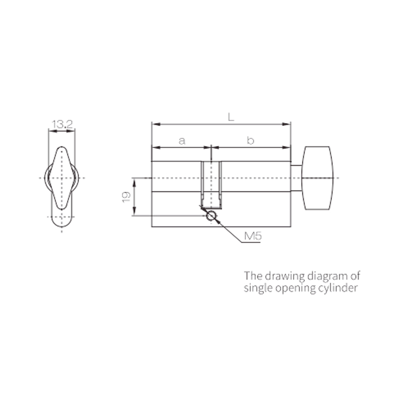 Accessoires de serrure de porte à battants, cylindre de serrure simple 35/40TB