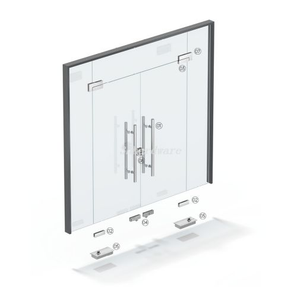 Solution de système de quincaillerie pour porte d'entrée en verre