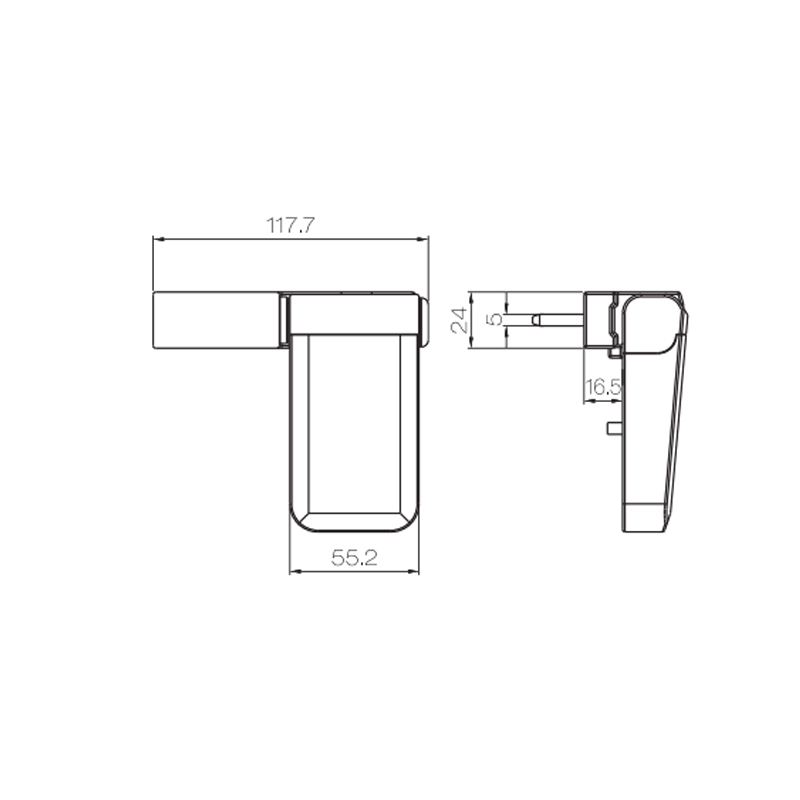 Charnière de porte UPVC PJH03R/L