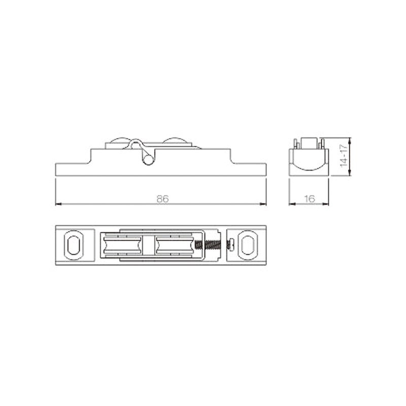 Rouleau coulissant UPVC PLTS01-PS