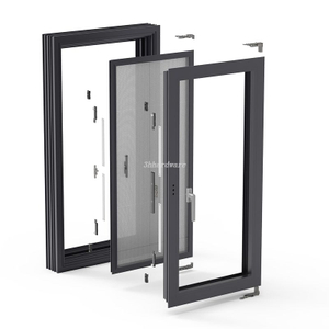 Système de fenêtre swing à écran extérieur en verre intérieur