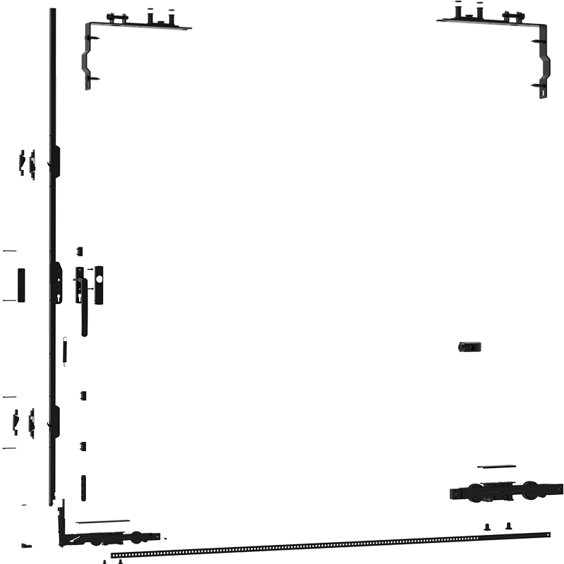 Quincaillerie pour porte coulissante &agrave; levage JTSM07 mod&egrave;le 3D 