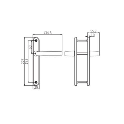 Poignée de porte CZM35