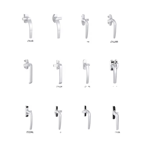 Série de poignées de fenêtre en aluminium