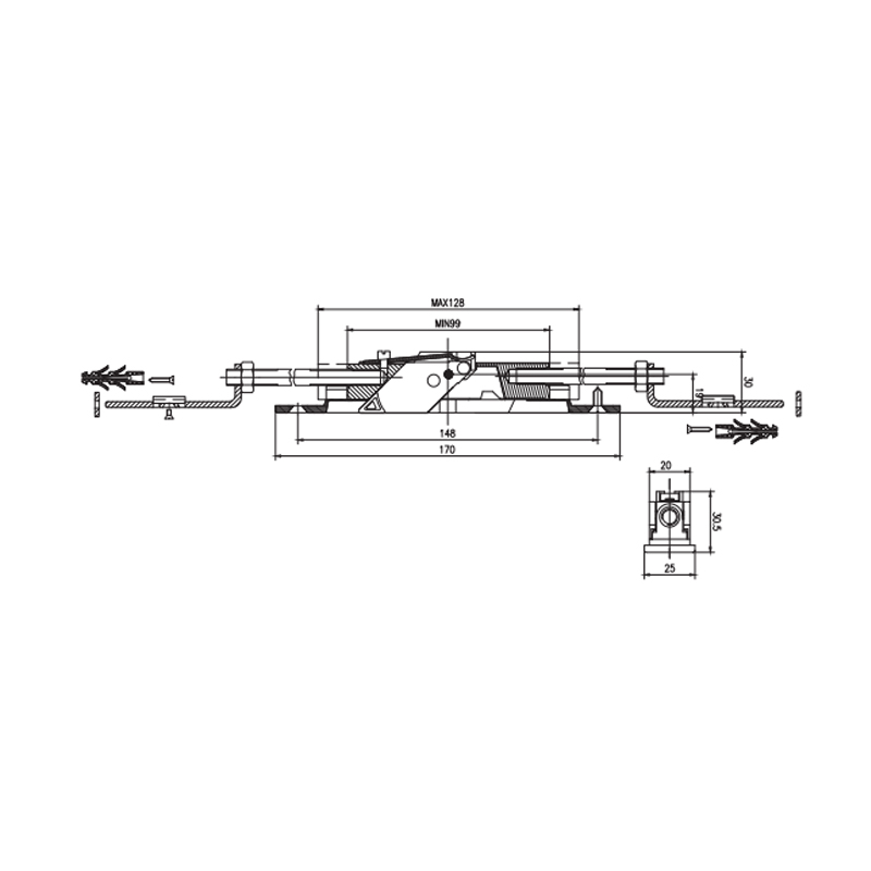 Boulon affleurant CX06A